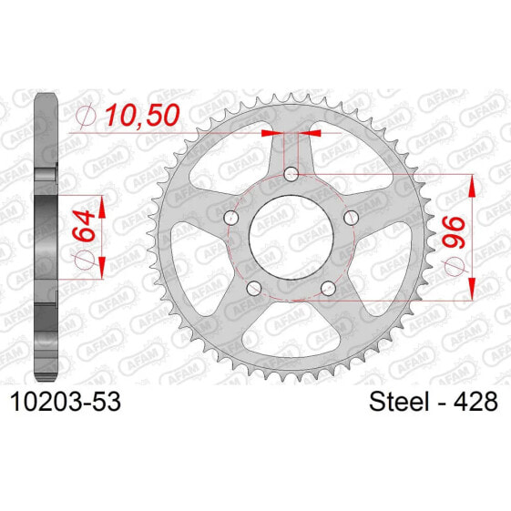 AFAM 10203 rear sprocket