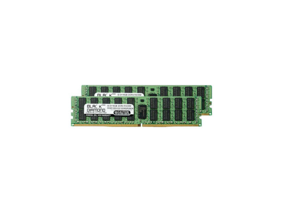 Black Diamond Memory 32GB (2x16GB) SDRAM Memory Ram DDR4 2133 (PC4 17000) EC ...