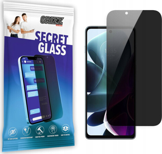 GrizzGlass Szkło prywatyzujące GrizzGlass SecretGlass Motorola Moto G200 5G