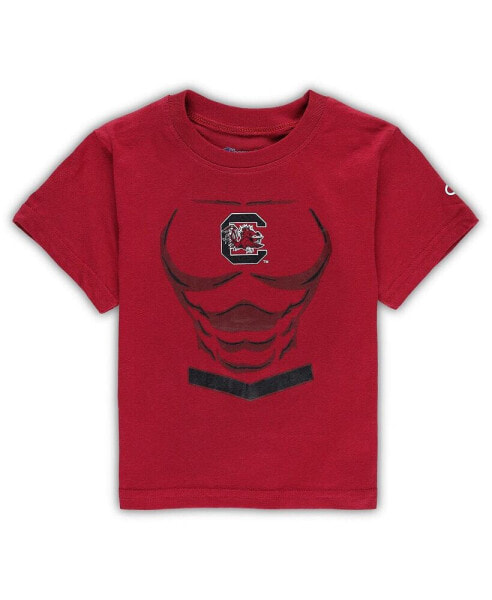 Toddler Boys and Girls Garnet South Carolina Gamecocks Super Hero T-shirt