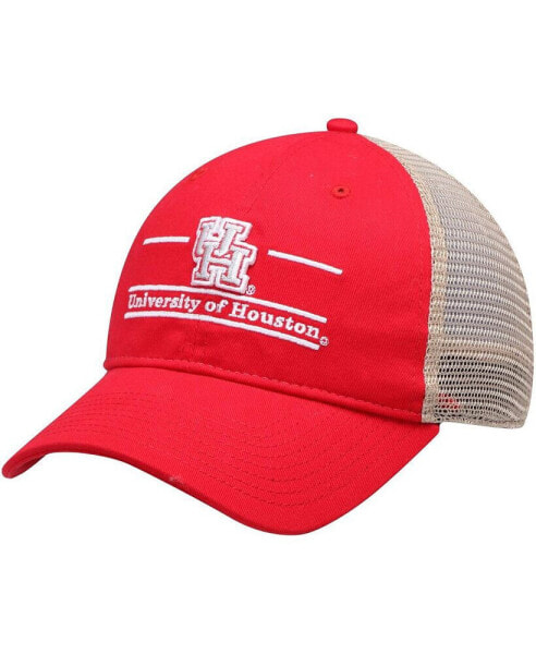 Men's The Red Houston Cougars Split Bar Trucker Adjustable Hat