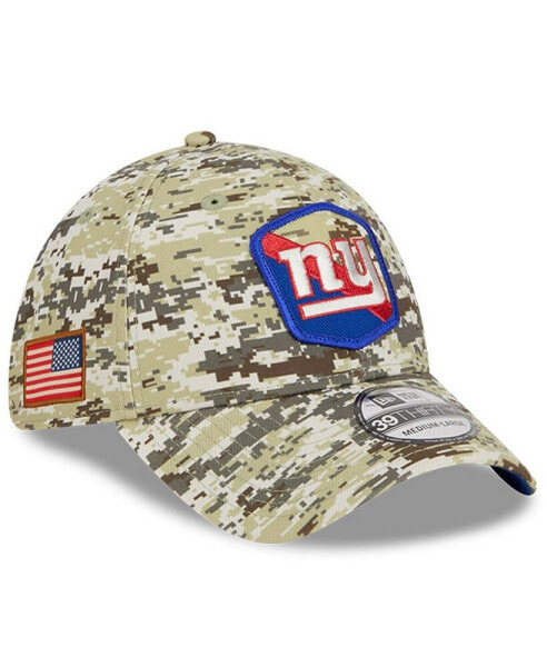 Men's Camo New York Giants 2023 Salute To Service 39THIRTY Flex Hat