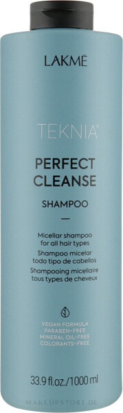 Tiefenreinigendes Mizellenshampoo - Lakme Teknia Perfect Cleanse Shampoo 1000 ml