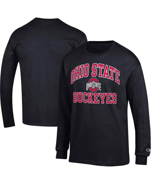 Men's Black Ohio State Buckeyes High Motor Long Sleeve T-shirt