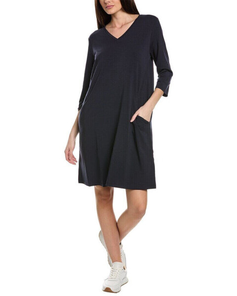 Eileen Fisher V-Neck A-Line Dress Women's