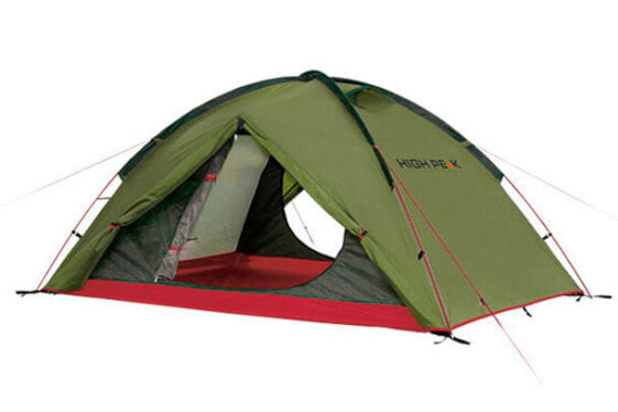 High Peak Woodpecker 3 - Camping - Hard frame - Dome/Igloo tent - 3 person(s) - Green - Red