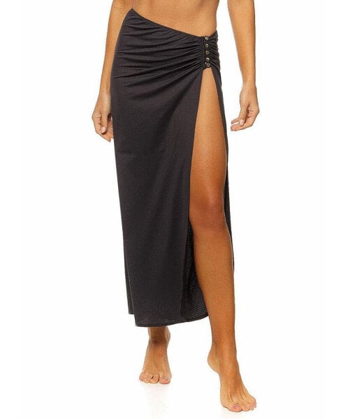 Women's Side Slit Long Skirt Cover-up