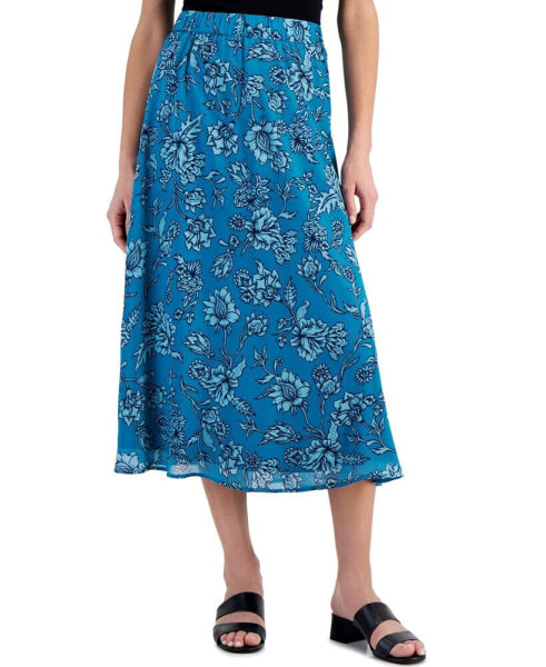 Women's Printed Pull-On Skirt, Created for Macy's
