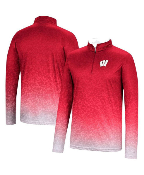 Men's Red Wisconsin Badgers Walter Quarter-Zip Windshirt