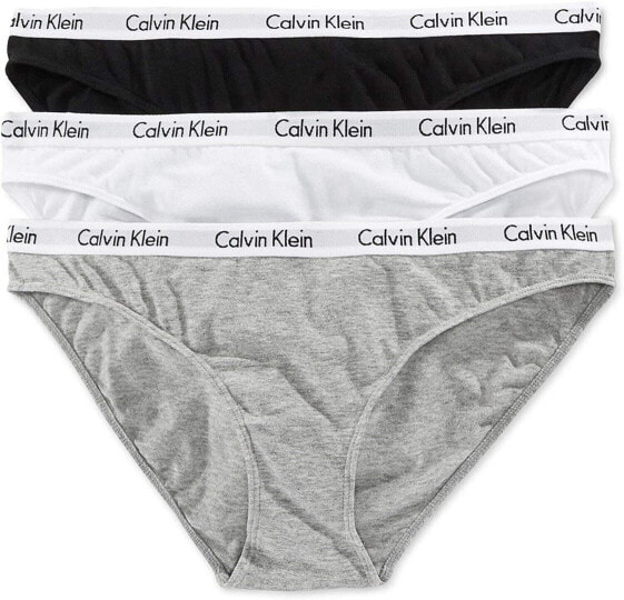 Calvin Klein 263353 Women's Multi Carousel 3 Pack Panties Underwear Size X-Small