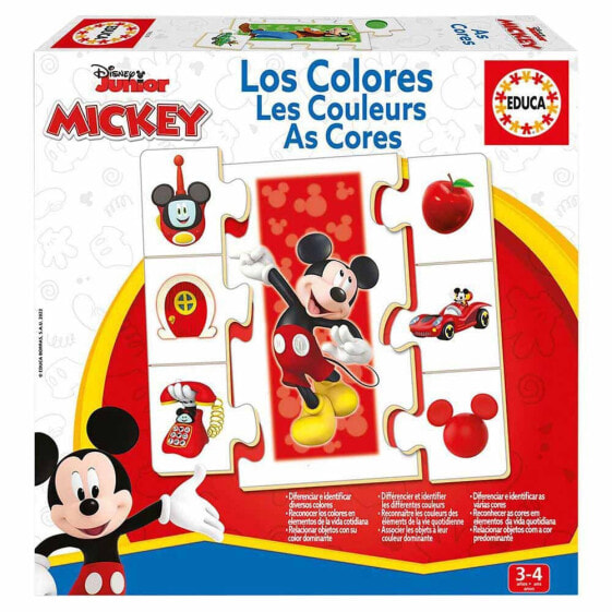 Пазл развивающий EDUCA BORRAS Los Colores Mickey And Friends 42 детали