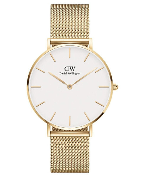 Часы и аксессуары Daniel Wellington женские Petite Evergold из нержавеющей стали с покрытием золотого тона 36 мм