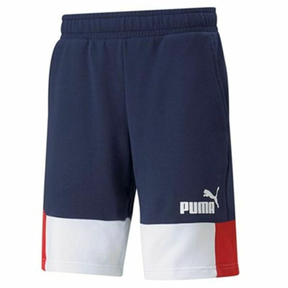 Мужские спортивные шорты Puma Essentials+ Block Темно-синий