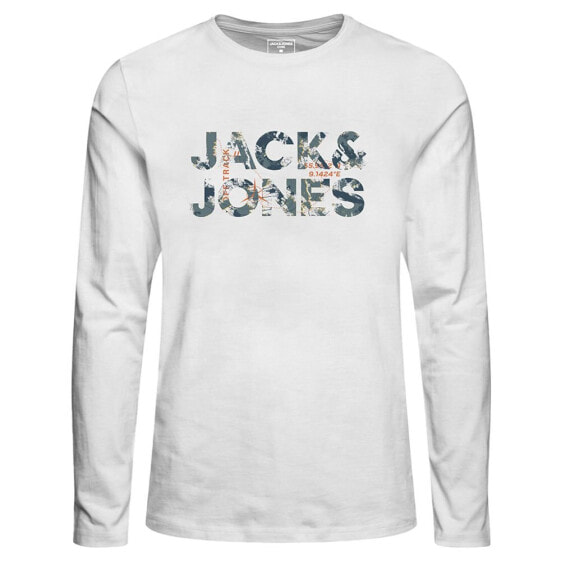 JACK & JONES Tech Logo Long Sleeve Crew Neck T-Shirt