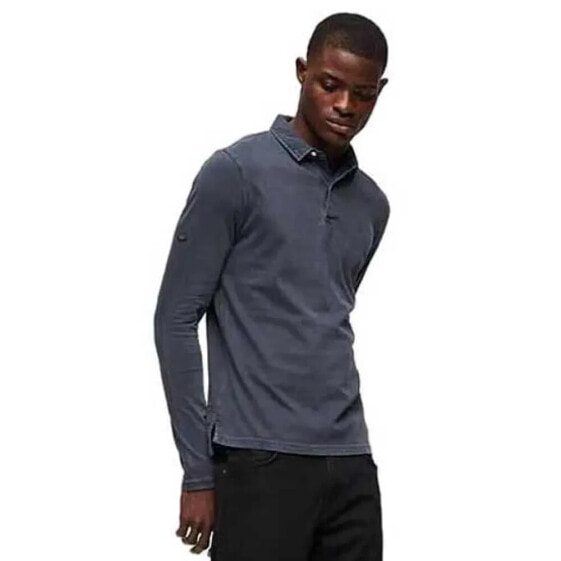 SUPERDRY Studios Jersey long sleeve polo