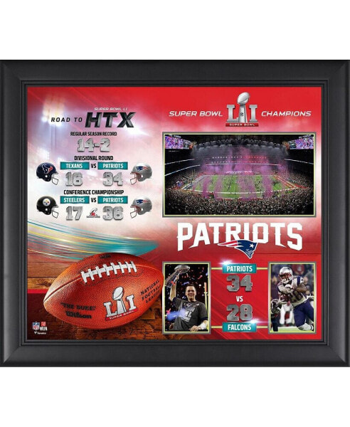 New England Patriots Framed 15" x 17" Super Bowl LI Champions Collage