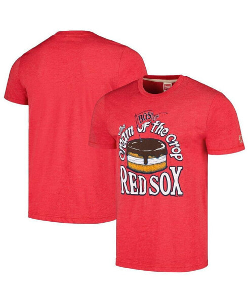 Men's Red Boston Red Sox Cream of the Crop Hyper Local Tri-Blend T-shirt