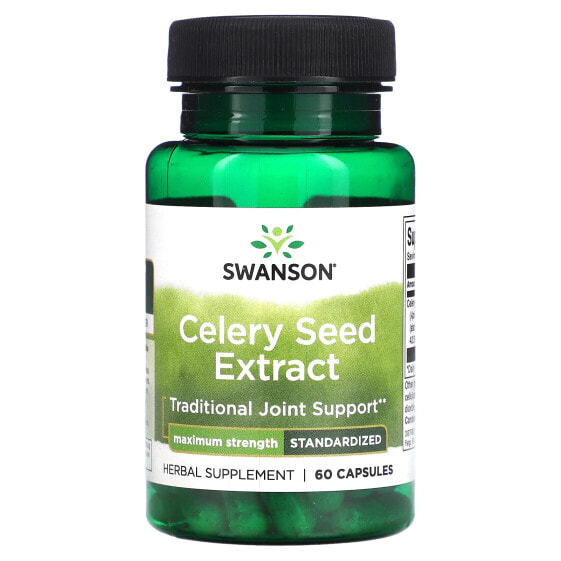 Celery Seed Extract, Maximum Strength, 60 Capsules