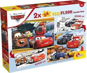 Lisciani LISCIANI DISNEY PUZZLE MAXIFLOOR 2 X 24 CARS