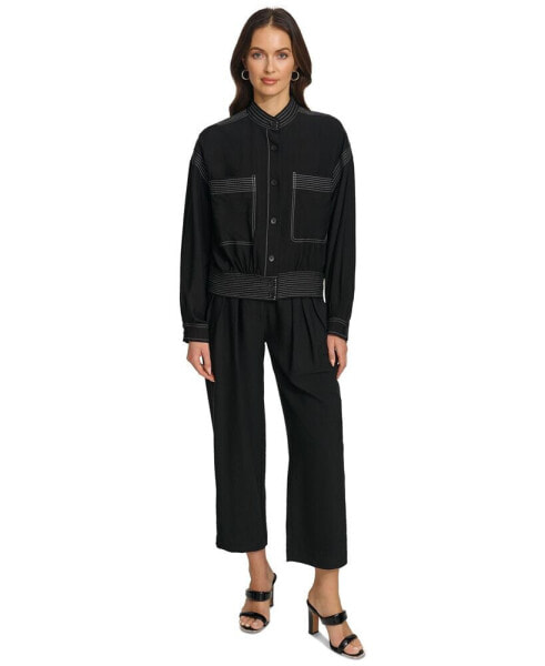 Women's Contrast-Stitched Jacket