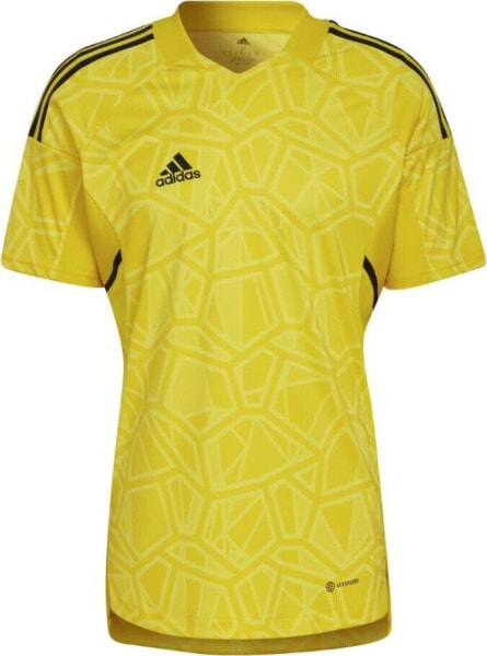 Adidas Koszulka męska adidas Condivo 22 Goalkeeper Jersey Short Sleeve żółta HF0138 L