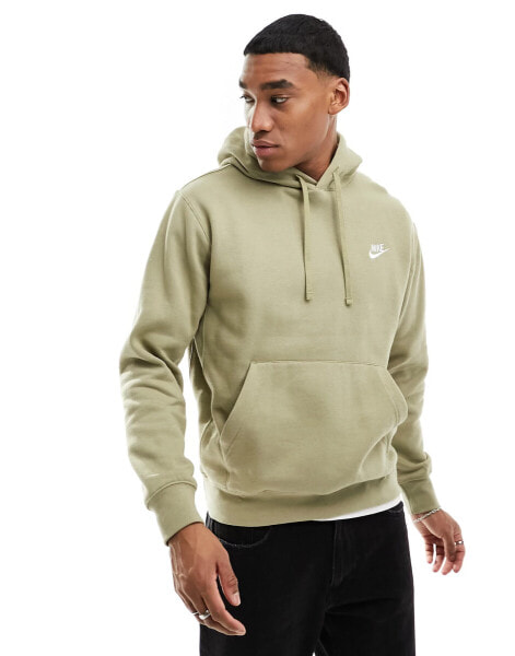 Nike Club hoodie in beige