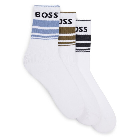 BOSS Qs Rib Stripe Cc socks 3 pairs