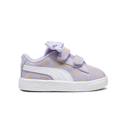 Puma Suede Classic Lf ReBow V Slip On Toddler Girls Purple Sneakers Casual Shoe