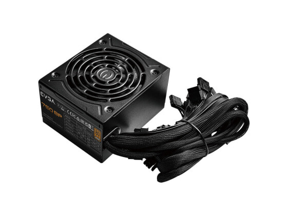 EVGA 750 BP 80+ BRONZE 750W Compact Power Supply - 120mm Size - Black 100-BP-0