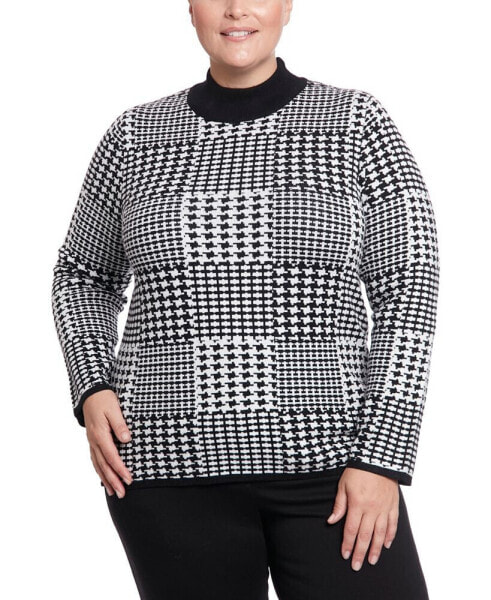 Plus Size Long Sleeve Mock Neck Sweater