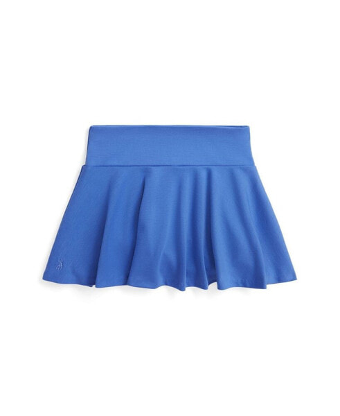 Toddler and Little Girls Flounced Ponte Skort