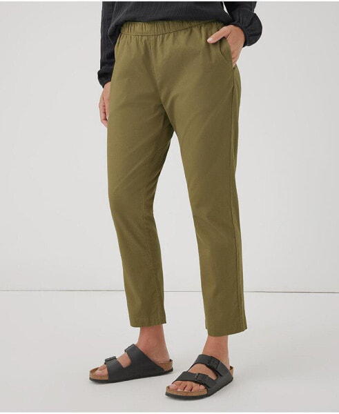 Organic Cotton Boulevard Brushed Twill Pull-On Pant