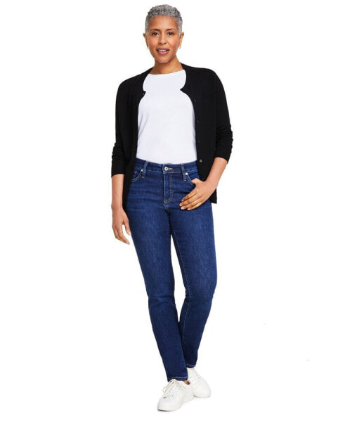 Women's Mid-Rise Stretch Slim-Leg Jeans, Created for Macy's