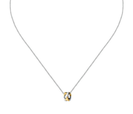 Steel bicolor T-Logo necklace TJAXC67 (chain, pendant)