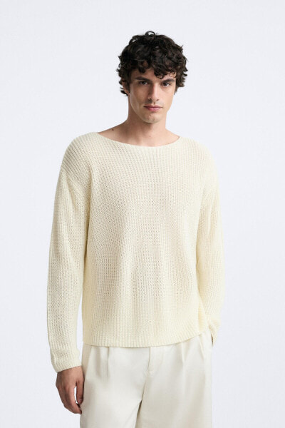 100% LINEN SWEATER