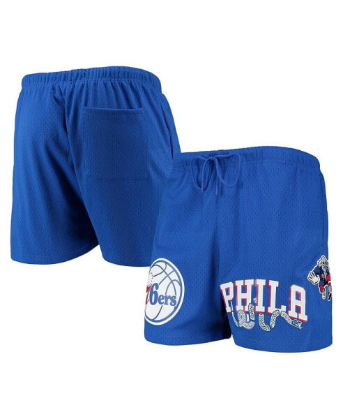 Men's Royal Philadelphia 76ers Mesh Capsule Shorts