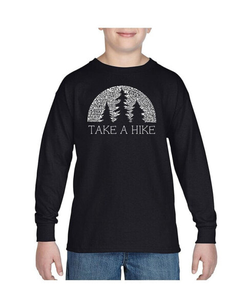 Big Boy's Word Art Long Sleeve T-shirt - Nature Lover