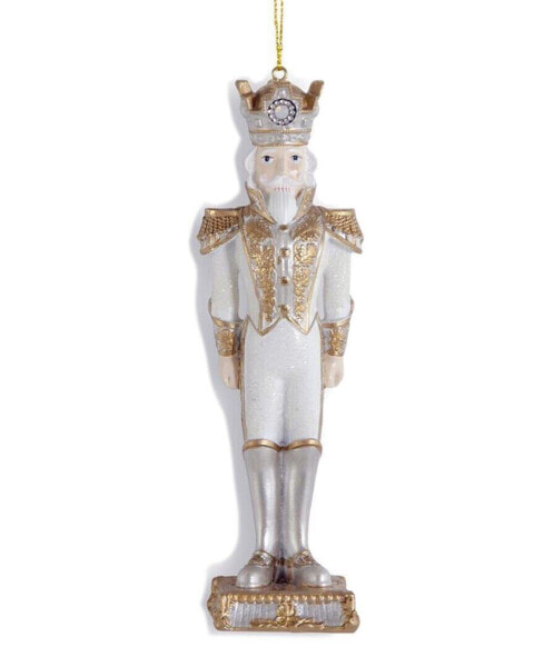 K&K Interiors 6.5In Resin Soldier Christmas Ornament Cream