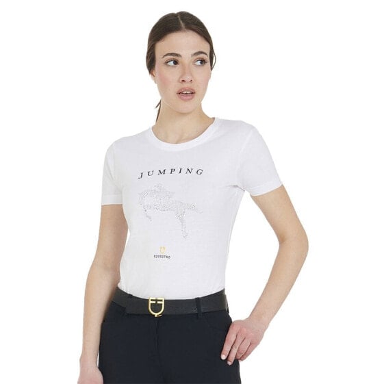 EQUESTRO Jumping Diamonds short sleeve T-shirt