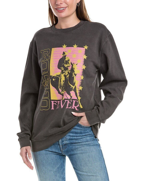 Girl Dangerous Rodeo Fever Sweatshirt Women's Black Xs