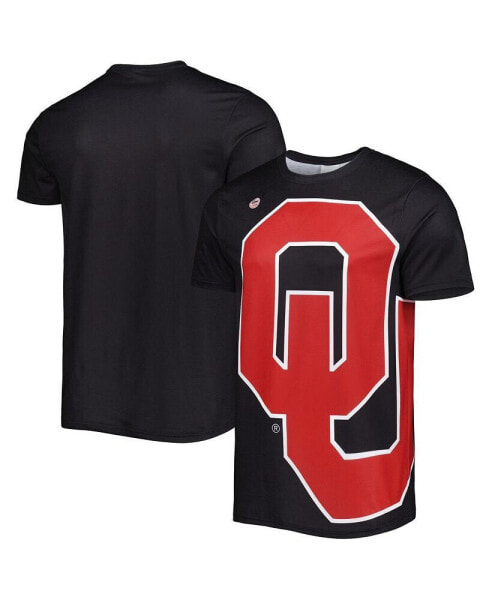 Men's Black Oklahoma Sooners Big Logo T-shirt