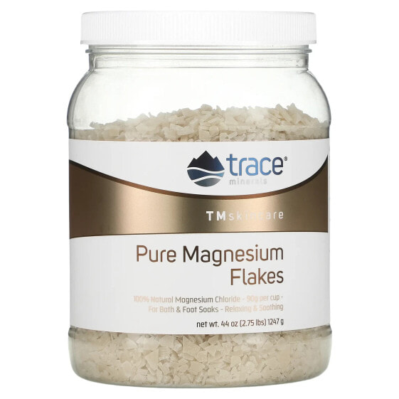 Магниевые хлопья для ухода за кожей Trace Minerals Pure Magnesium 2.75 фунтов (1247 г)