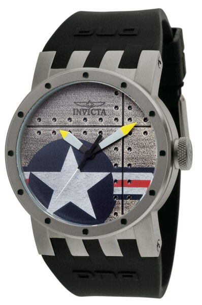 Наручные часы Invicta Men's 11647 DNA Bomber Silver Dial Black Silicone Watch