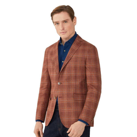 HACKETT Burnt Orange Chk Blazer