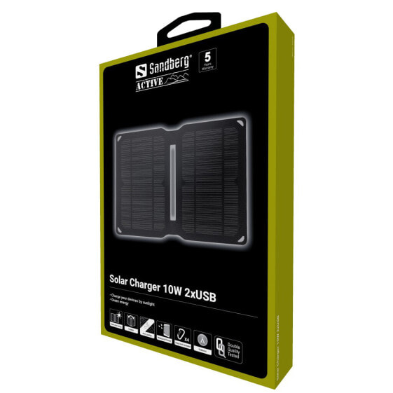 SANDBERG Solar Charger 10W 2xUSB - Outdoor - Solar - 5 V - Black
