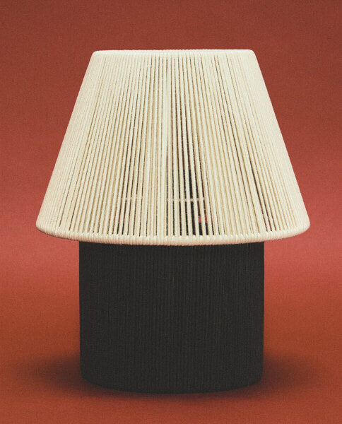 Table lamp with cord shade x collagerie