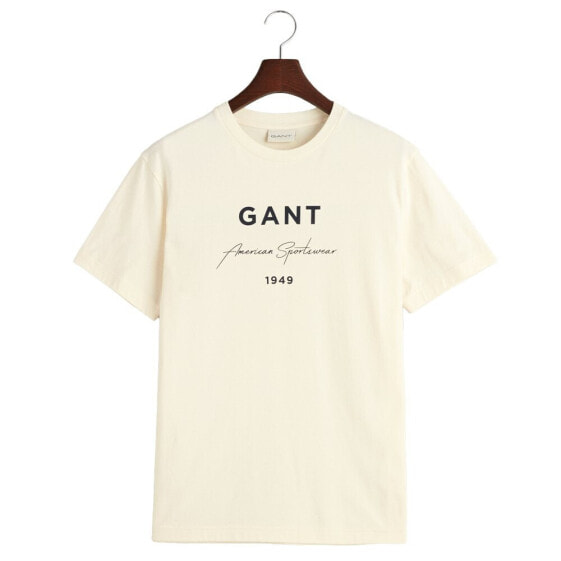 GANT Logo Script Printed short sleeve T-shirt