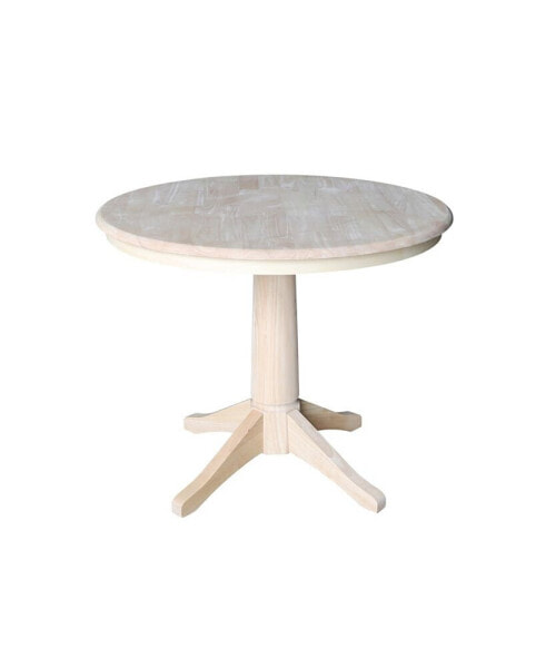 36" Round Top Pedestal Table - 28.9"H