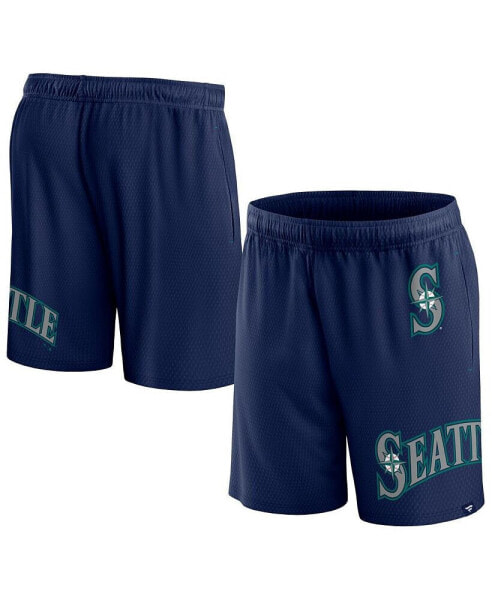Men's Navy Seattle Mariners Clincher Mesh Shorts