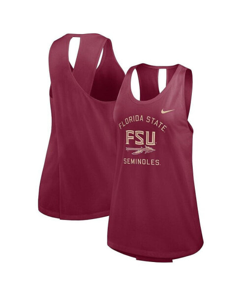 Women's Garnet Florida State Seminoles Primetime Open Back Tank Top